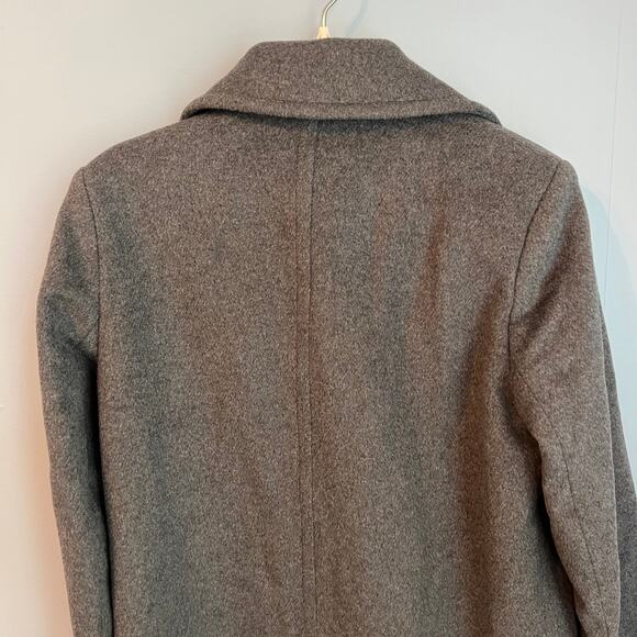 New without tags Sam Edelman Double Breasted Wool Blend Twill Coat Lapel - Picture 7 of 14